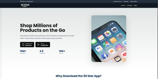 Launching 50Star: A U.S. Multi-Vendor Marketplace with Buyer and Vendor Mobile Apps — Naqvix case study