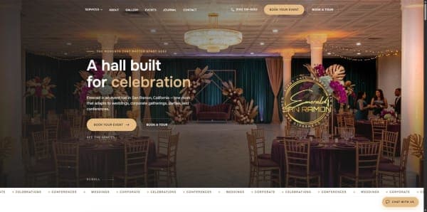 Emerald San Ramon: A Venue Website and the CRM That Runs the Building — Naqvix case study