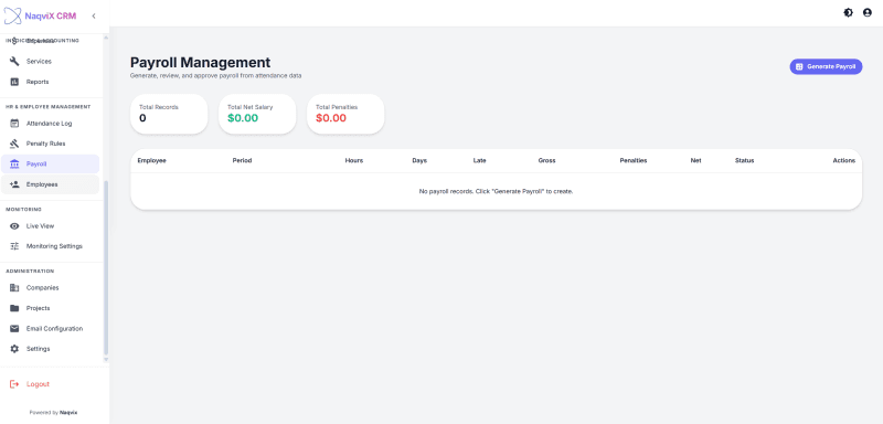 Streamlining Agency Operations: The Naqvix Custom CRM & Invoicing Platform screenshot 3