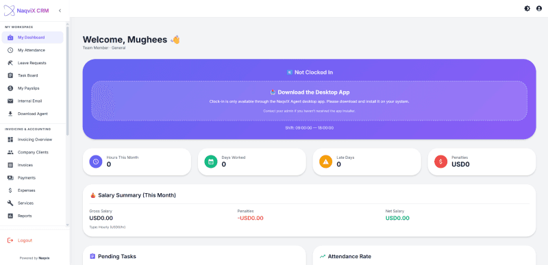 Streamlining Agency Operations: The Naqvix Custom CRM & Invoicing Platform screenshot 5