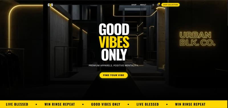 How We Built a Premium Streetwear E-commerce Platform with Automated Print-on-Demand Order Routing for Good Vibes Only screenshot 1