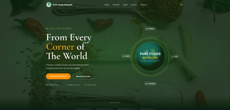 Globalizing Taste: Building a Premium End-to-End E-commerce Ecosystem for Pure Foods Network screenshot 1