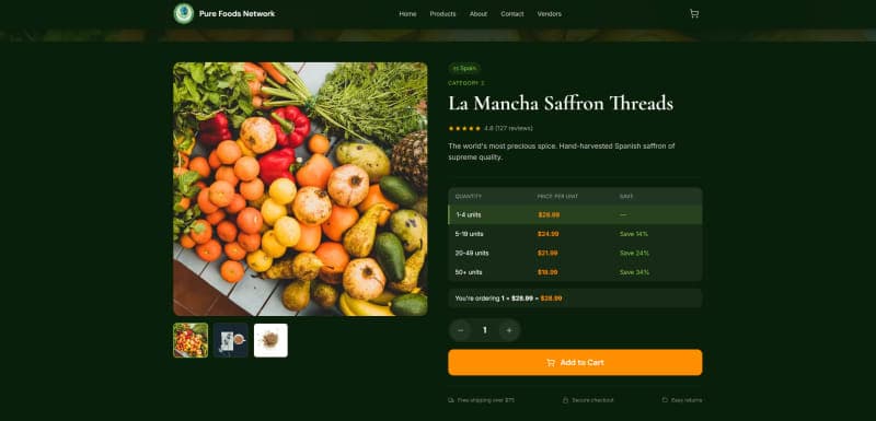 Globalizing Taste: Building a Premium End-to-End E-commerce Ecosystem for Pure Foods Network screenshot 3