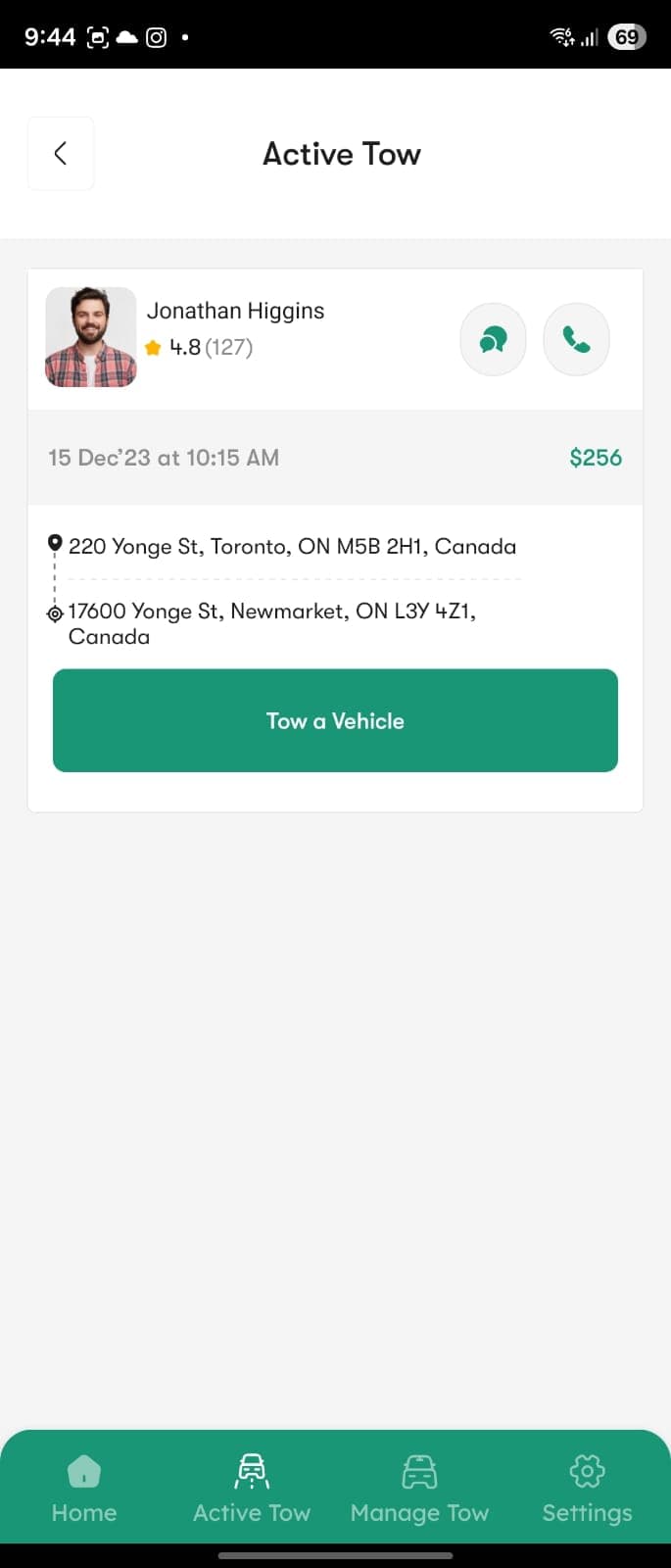 On-Demand "Uber for Towing" Mobile App Ecosystem screenshot 2