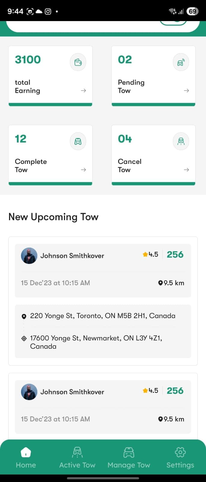 On-Demand "Uber for Towing" Mobile App Ecosystem screenshot 4