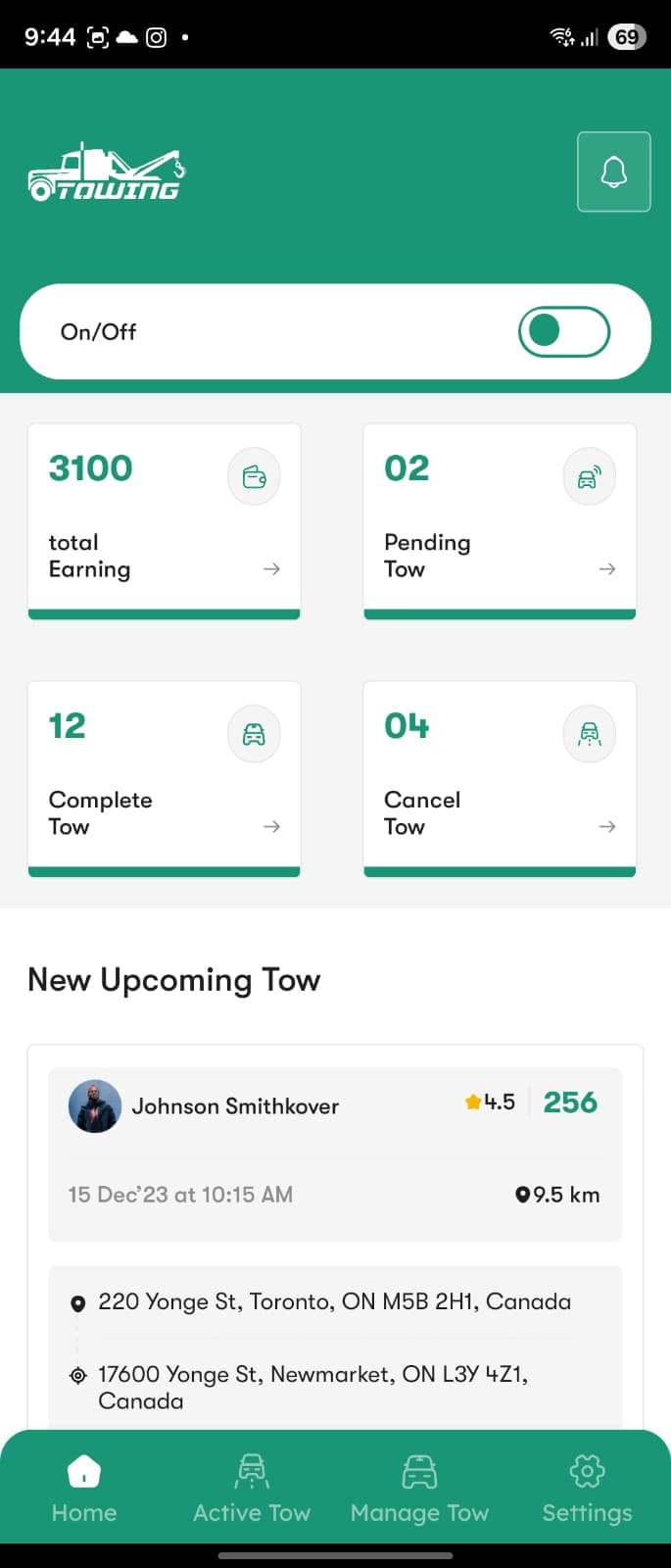 On-Demand "Uber for Towing" Mobile App Ecosystem screenshot 5