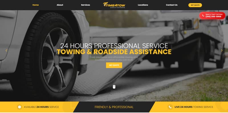 How We Built a 24/7 Towing Lead Generation Platform with Live Tracking & Multi-Location SEO for Time4Tow screenshot 4