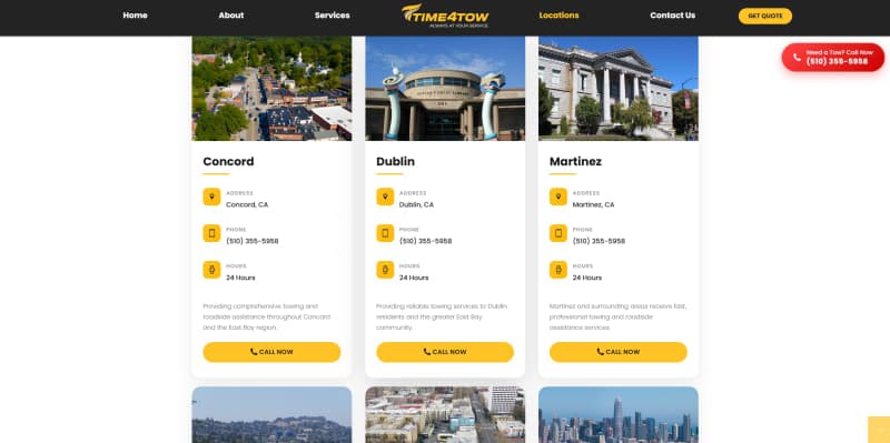 How We Built a 24/7 Towing Lead Generation Platform with Live Tracking & Multi-Location SEO for Time4Tow screenshot 8