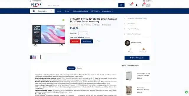 How We Engineered 50Star — A Full-Scale Multi-Vendor Marketplace Platform with End-to-End Apps, Auto-SEO & One-Click Design Control for the U.S. Market screenshot 4