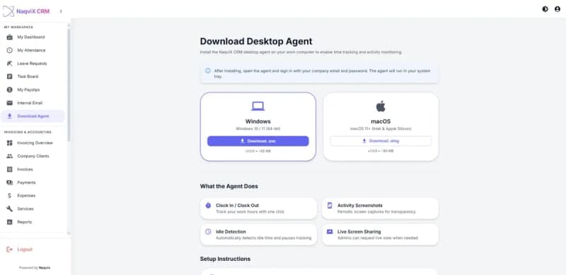 Streamlining Agency Operations: The Naqvix Custom CRM & Invoicing Platform screenshot 7