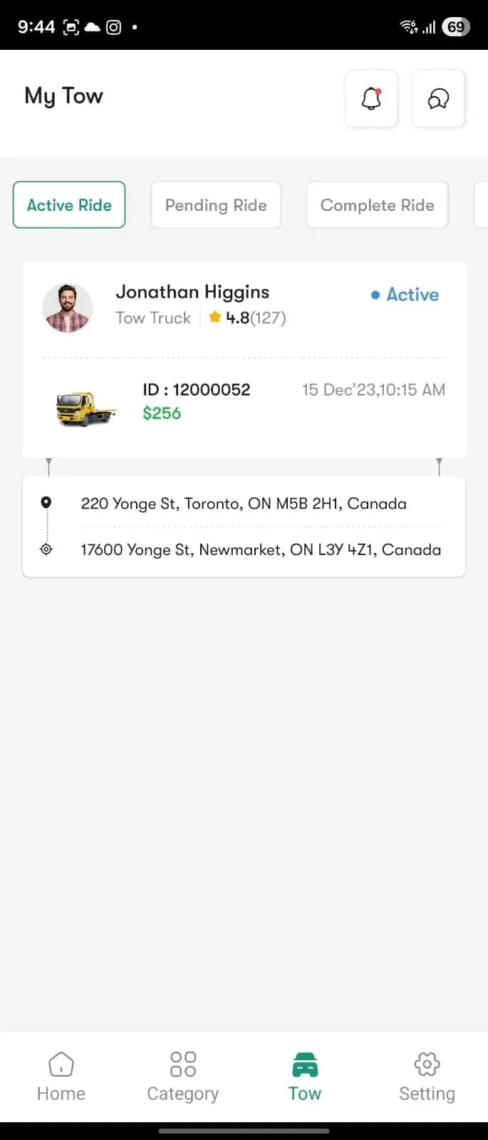 On-Demand "Uber for Towing" Mobile App Ecosystem screenshot 5