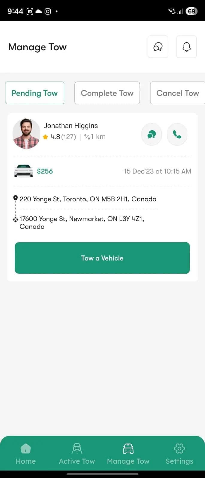 On-Demand "Uber for Towing" Mobile App Ecosystem screenshot 10