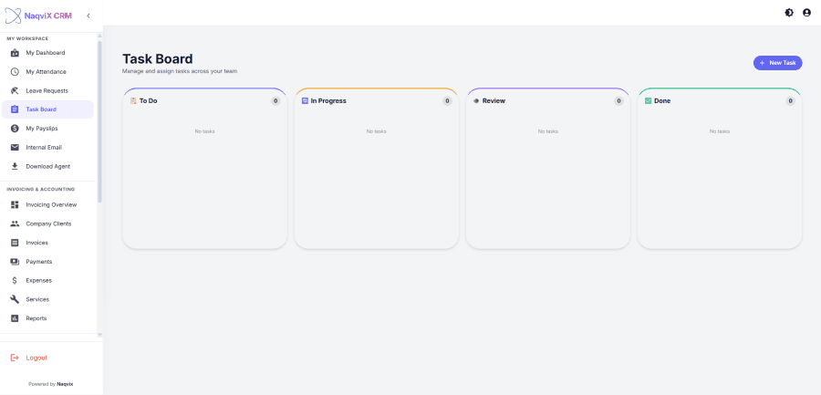 Streamlining Agency Operations: The Naqvix Custom CRM & Invoicing Platform — Technology / IT Services