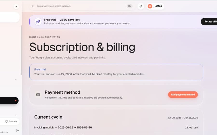 Worqly: UI/UX Overhaul and Full-Stack Rebuild for a Business Operations SaaS — SaaS