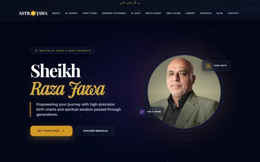 AstroJawa: An Islamic Spiritual-Guidance Platform with 14 Interactive Tools and Zero Backend — Spiritual & Faith-Based Services